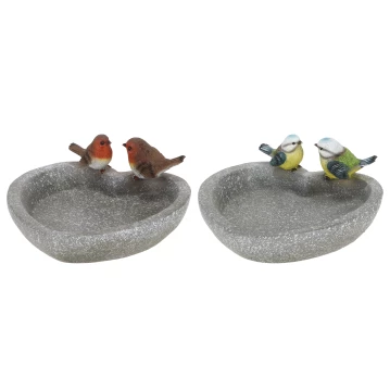 ESSCHERT DESIGN Herzf&ouml;rmiges Vogelbad