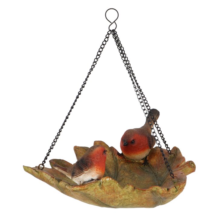 ESSCHERT DESIGN Hängendes Vogelbad in Blattform