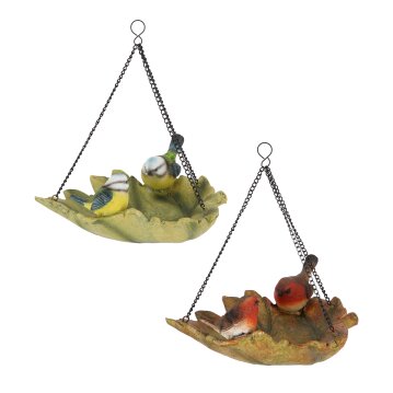 ESSCHERT DESIGN H&auml;ngendes Vogelbad in Blattform