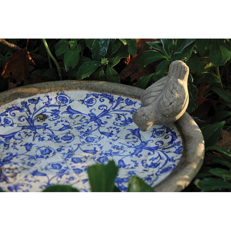 ESSCHERT DESIGN Vogeltränke "Aged Ceramic"