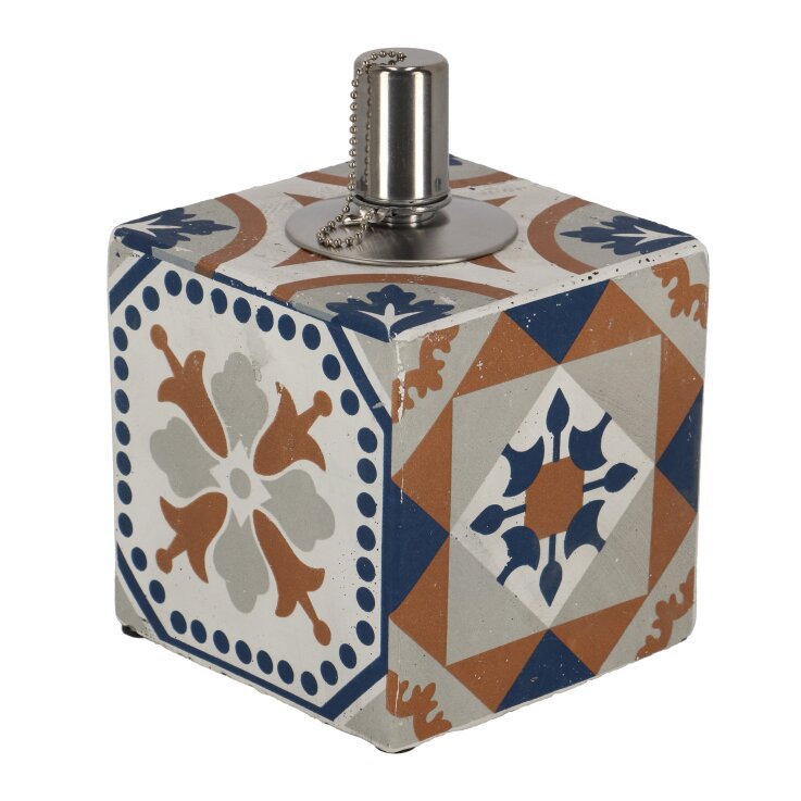 ESSCHERT DESIGN Öllampe "Portugiesische Kacheln"