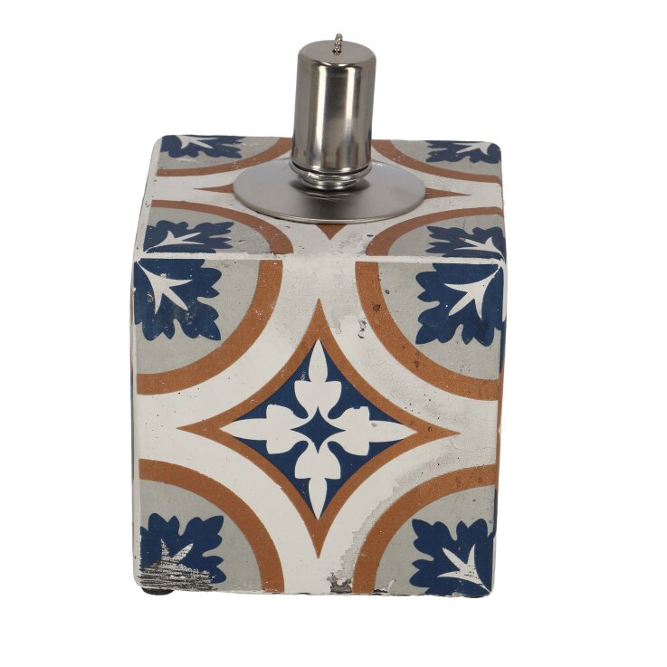 ESSCHERT DESIGN Öllampe "Portugiesische Kacheln"