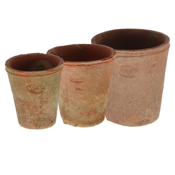 ESSCHERT DESIGN Töpfe "Aged Terracotta" rund, S, 3er Set