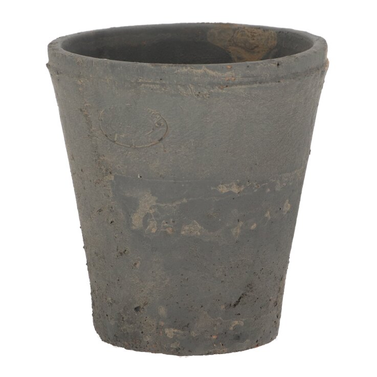ESSCHERT DESIGN Terracotta Blumentöpfe, anthrazit, 3er Set
