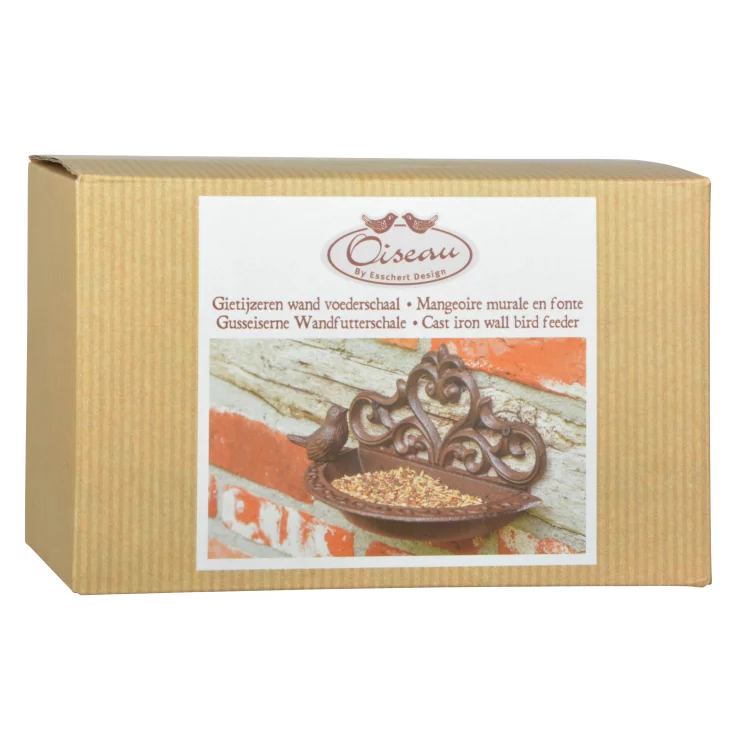 ESSCHERT DESIGN Wandfutterschale aus Gusseisen in Geschenkbox