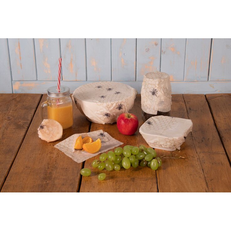 ESSCHERT DESIGN Nachhaltige Bienenwachstücher im 3er Set