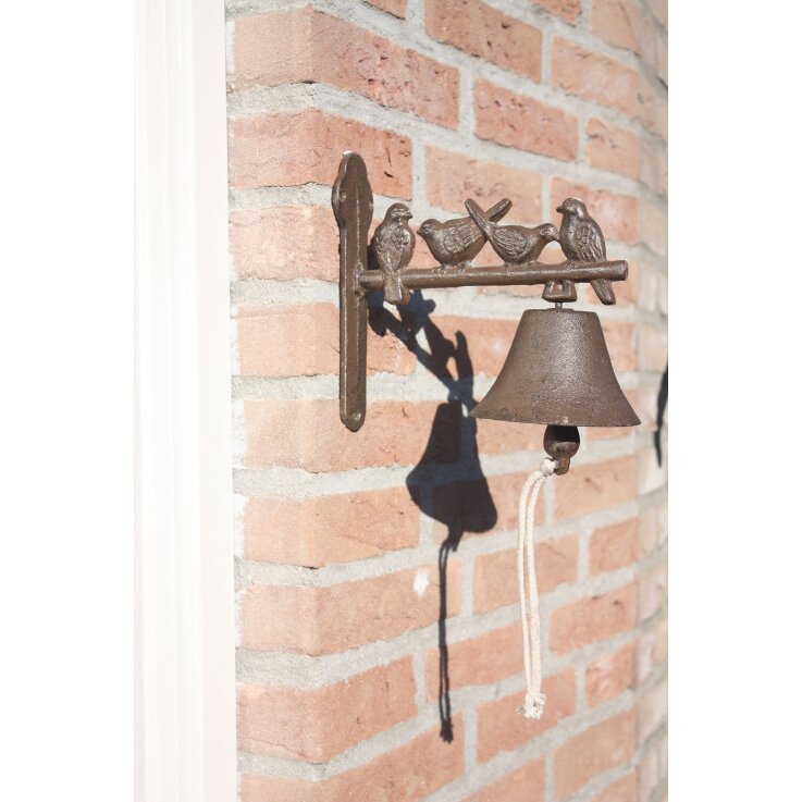ESSCHERT DESIGN Türglocke aus Gusseisen "Vögel"