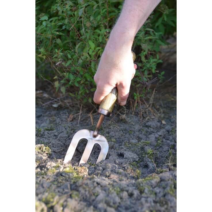 ESSCHERT DESIGN Verkupferte Garten-Handgabel