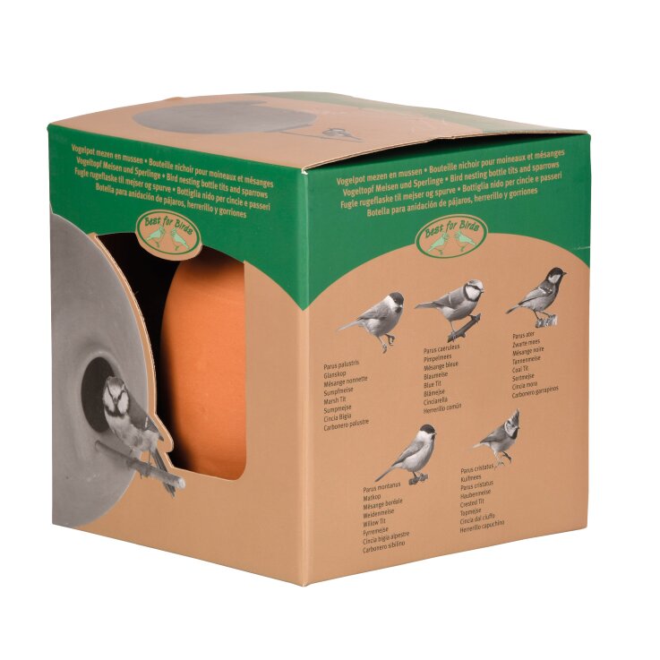 ESSCHERT DESIGN Vogeltopf rund für Meisen und Spatzen