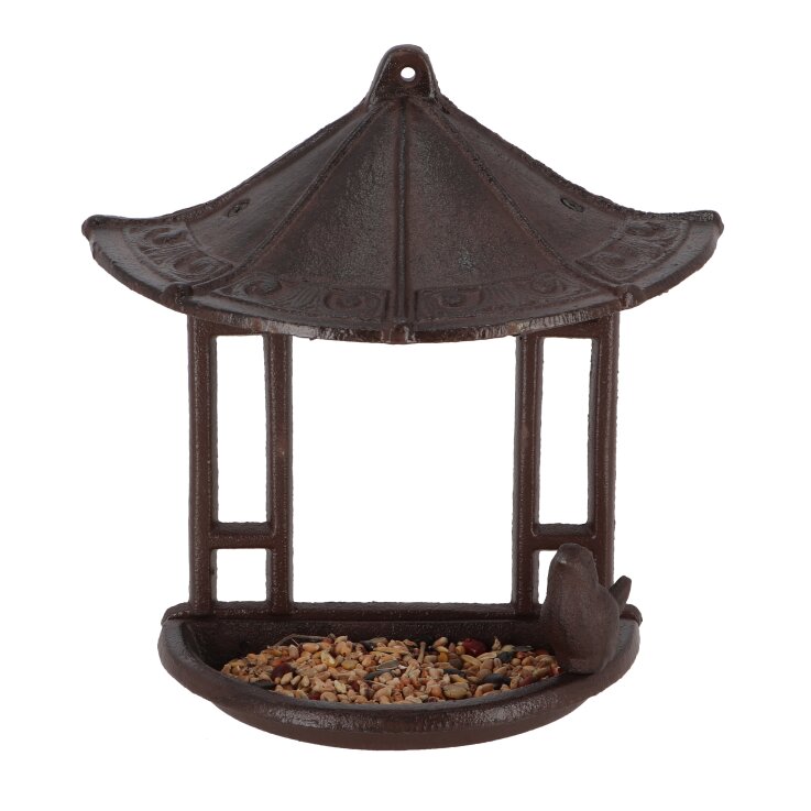 ESSCHERT DESIGN Vogelfutterhaus aus Gusseisen für die Wand