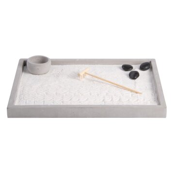 ESSCHERT DESIGN Japanischer Mini-Zen-Garten, rechteckig