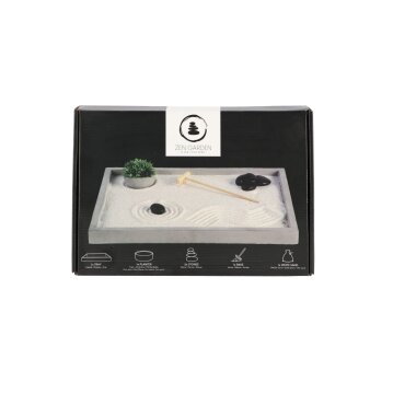 ESSCHERT DESIGN Japanischer Mini-Zen-Garten, rechteckig