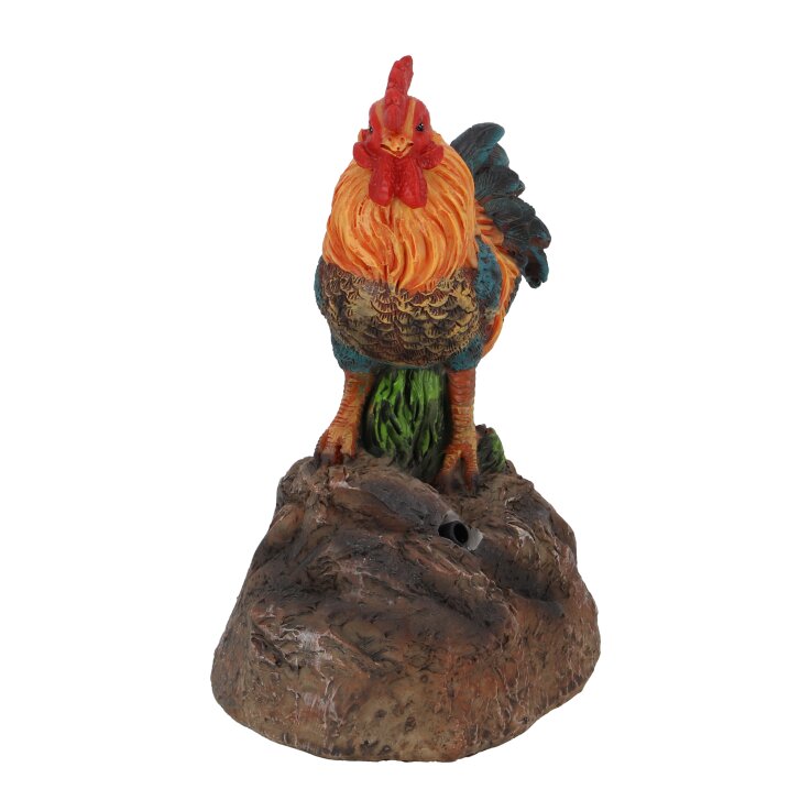 ESSCHERT DESIGN Deko - Figur Begrüßungshahn auf Stein