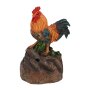 ESSCHERT DESIGN Deko - Figur Begrüßungshahn auf Stein