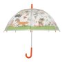 ESSCHERT DESIGN Kinder - Regenschirm "Waldtiere", transparent