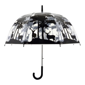 ESSCHERT DESIGN Regenschirm "Wald", transparent