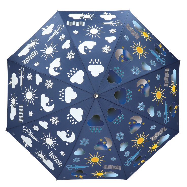ESSCHERT DESIGN Farbverändernder Regenschirm "Wetter"