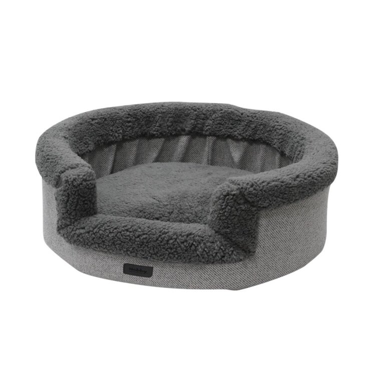 NOBBY Komfortbett oval "Jasin", grau