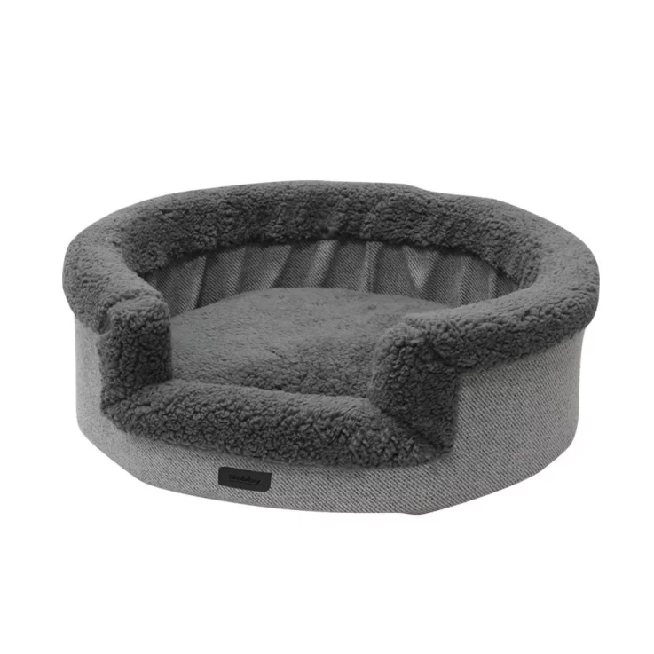 NOBBY Komfortbett oval "Jasin", grau