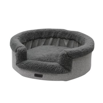 NOBBY Komfortbett oval "Jasin", grau