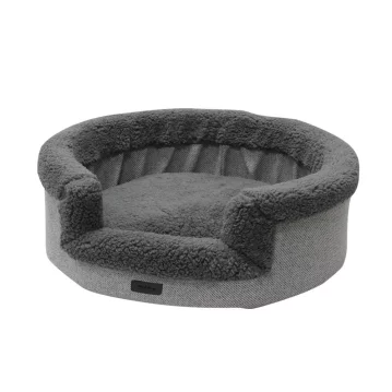 NOBBY Komfortbett oval "Jasin", grau