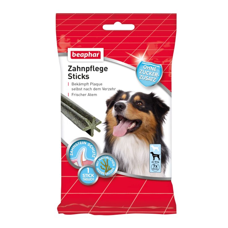 BEAPHAR Zahnpflege Sticks für Hunde ab 10 kg, 7 Stk.