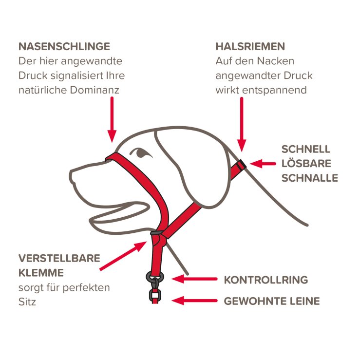 BEAPHAR Hundehalfter Gentle Leader®, schwarz, M