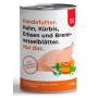 Hunde - Nassfutter NUR DAS Huhn mit Kürbis, Erbsen und Brennnesselblätter