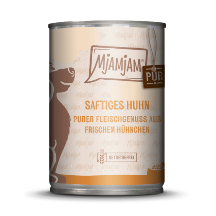 Hunde - Nassfutter MjAMjAM Adult Saftiges Huhn pur