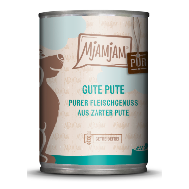 Hunde - Nassfutter MJAMJAM Dog Adult Pute pur