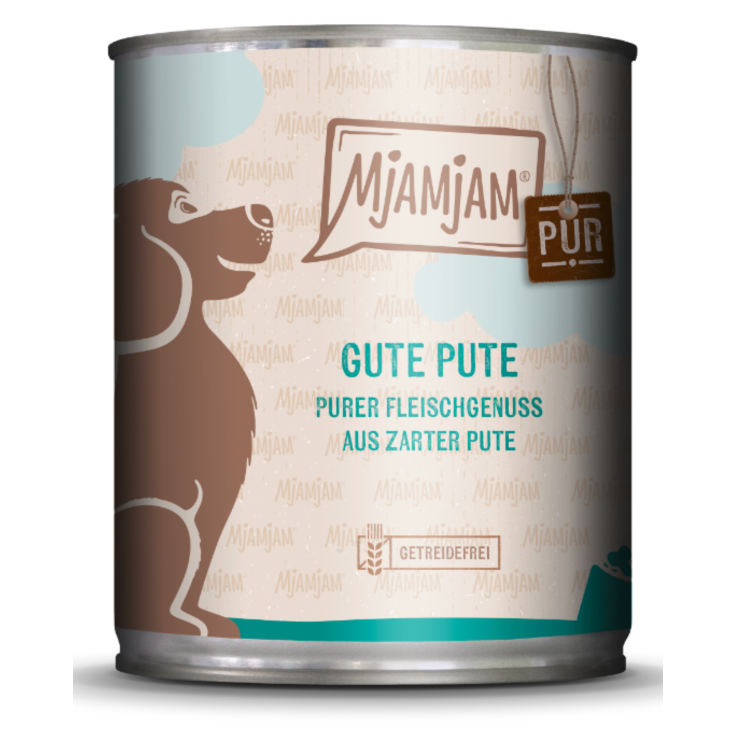 Hunde - Nassfutter MJAMJAM Dog Adult Pute pur