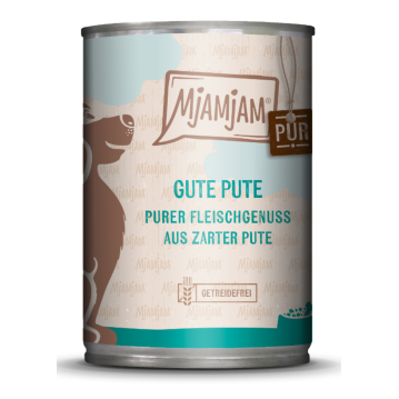 Hunde - Nassfutter MJAMJAM Dog Adult Pute pur