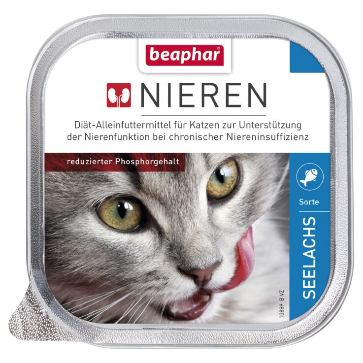 Katzen - Nassfutter BEAPHAR Nierendiät + Seelachs, 100 g