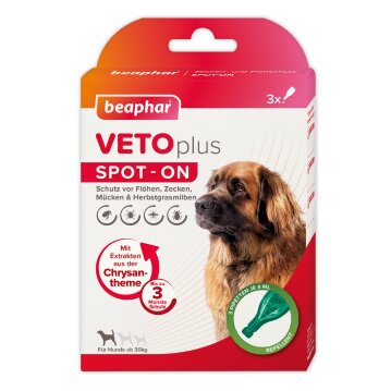 BEAPHAR VETOplus SPOT-ON f&uuml;r gro&szlig;e Hunde (ab...
