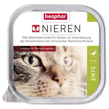 Katzen - Nassfutter BEAPHAR Nierendi&auml;t + Ente, 100 g
