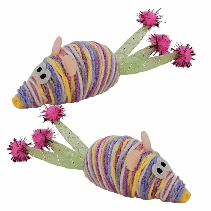 NOBBY Wollmaus mit Catnip, 8 cm