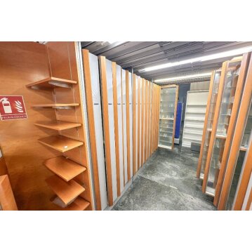 Schienenregalanlage / Apothekerschrank 390x390x230 cm