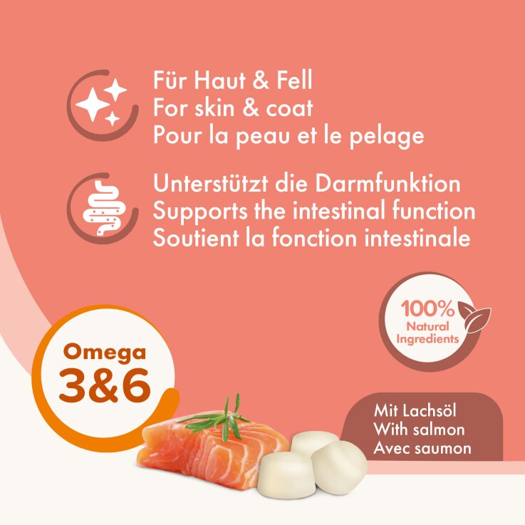 Hunde - Snack BEAPHAR "Bonbons" mit Lachsöl, 245 g