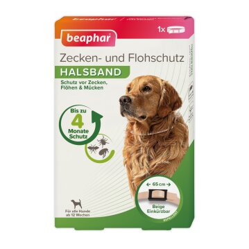BEAPHAR Zecken- und Flohschutz Halsband f&uuml;r Hunde,...