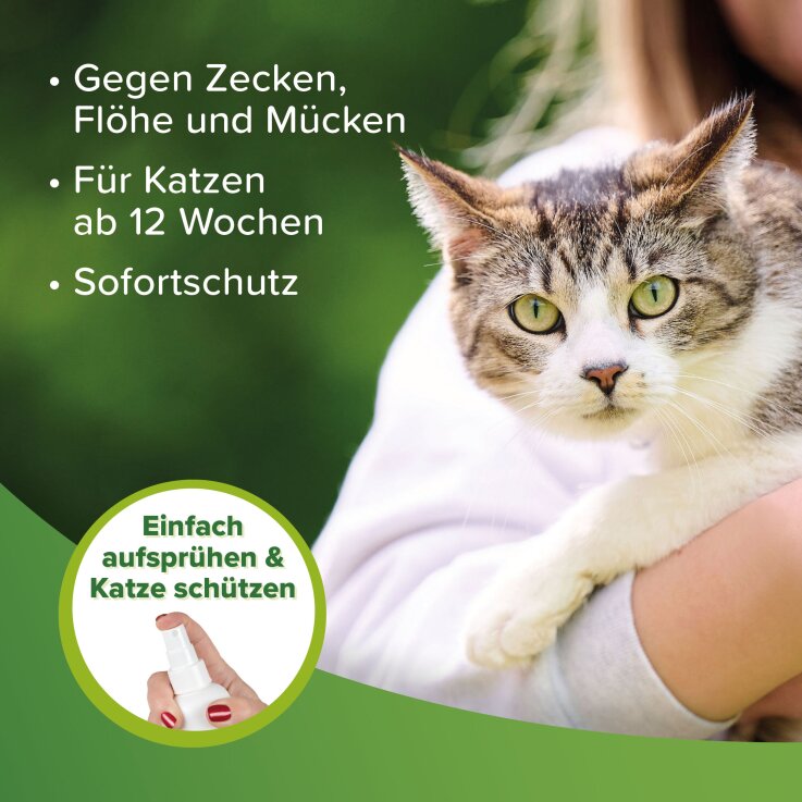 BEAPHAR Zecken- und Flohschutz Spray für Katzen, 150 ml