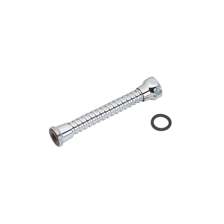 Verbindungsschlauch für Mischdüsen, M22 x 125 mm, verchromt