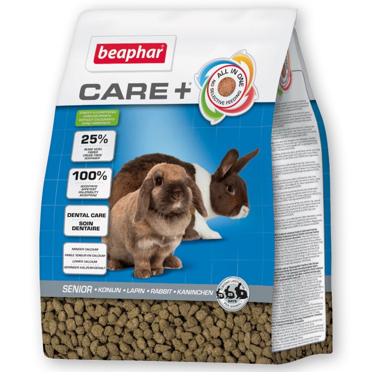 BEAPHAR Care+ Kaninchen Senior Futter, 1,5 kg