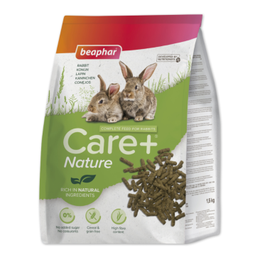 BEAPHAR Care+ Nature Kaninchen Futter, 1,5 kg