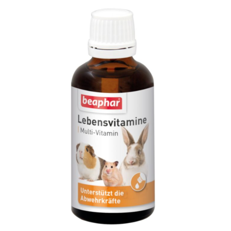 BEAPHAR Lebensvitamine für Kleinsäuger, 50 ml