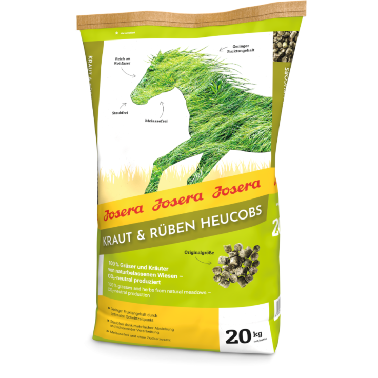 Pferde - Ergänzungsfutter JOSERA Josera Kraut & Rüben Heucobs, 20 kg