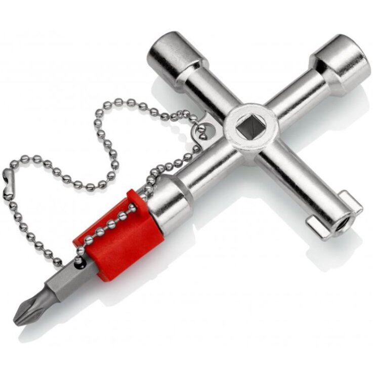 KNIPEX  Schaltschrankschlüssel, lange Ausführung