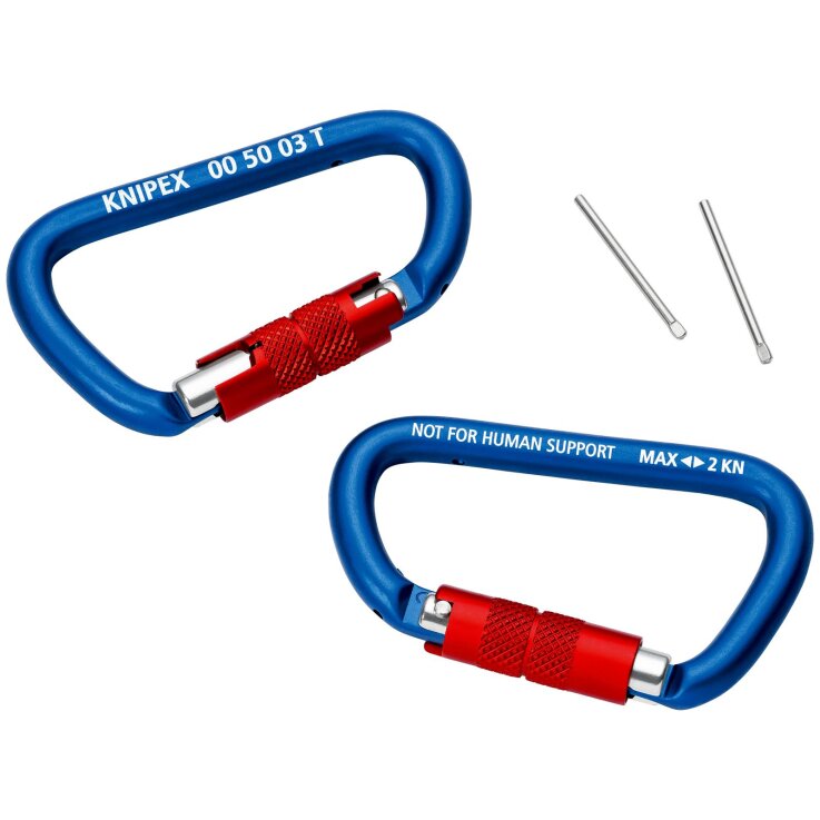 KNIPEX TT Materialkarabiner  2 Stück