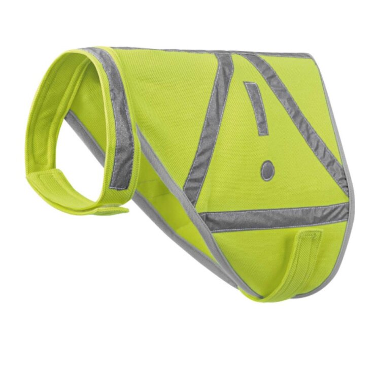 HUNTER Hunde-Warnweste, reflektierend, gelb, M, Hals: 42-50 cm, Bauch 50-68 cm