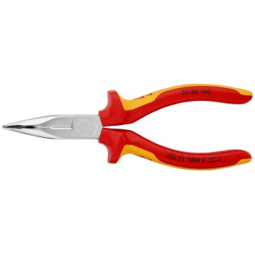 KNIPEX Flachrundzange mit Schneide 160 mm