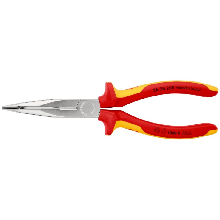 KNIPEX Flachrundzange mit Schneide 200 mm